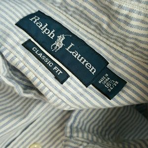 Ralph Lauren Men's 16 1/2  Large Dress Shirt